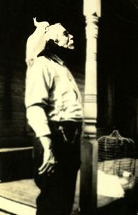 JW Diederich and cockatoo, Dewey