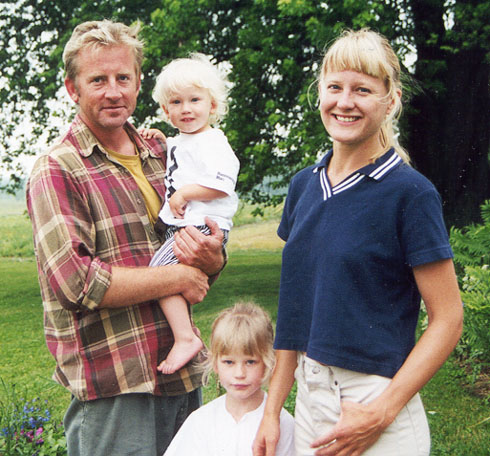 David and Susan Martineau with Lucia and Oscar